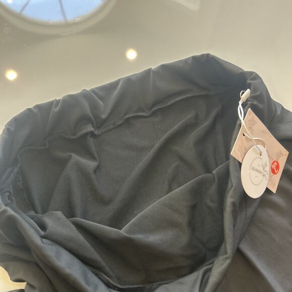 ELLYDOOR Women Ballroom Latin Dance Skirt Ruffle Hem Asymmetric High Low, L - Picture 4 of 10